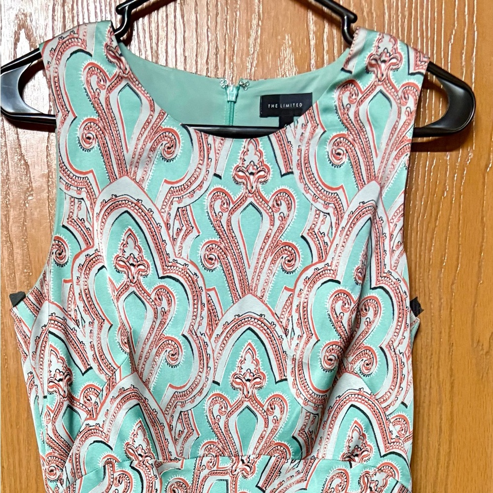 The Limited Mint and Coral Paisley Summer SunDress Sz 4